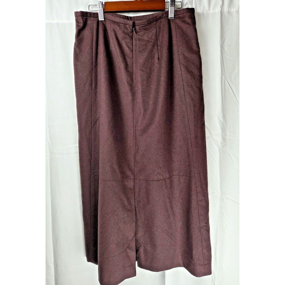 Banana Republic Wool Skirt Womens 6 Brown Midi Pencil Lined Straight Career - Picture 6 of 8